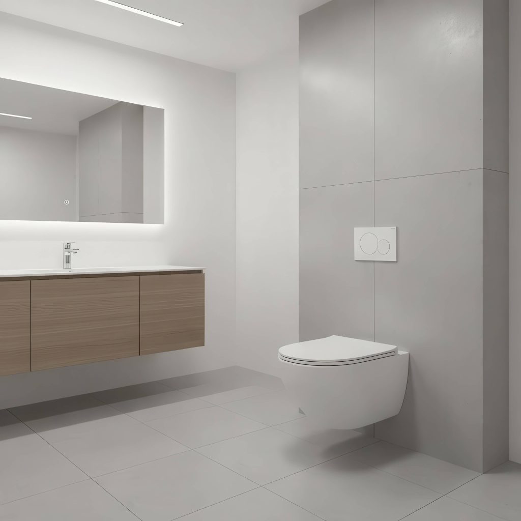 wallhang toilet full section
